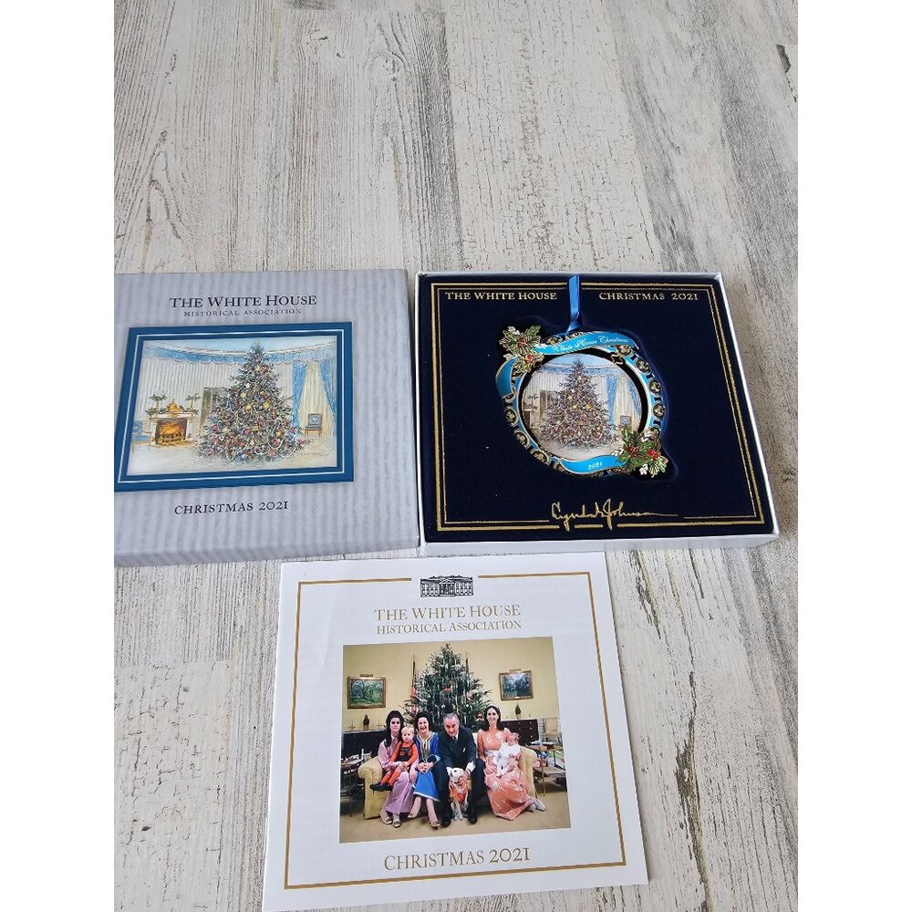 White House annual‎ 2021 tree Johnson ornament medal association Xmas decor new